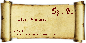 Szalai Veréna névjegykártya